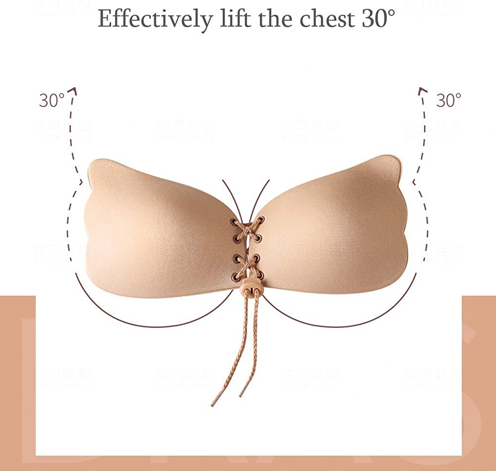 UOTJCNR Sticky Bra Invisible Lift up Bra Adhesive Bra Push up Bra Backless Strapless Bra for Women