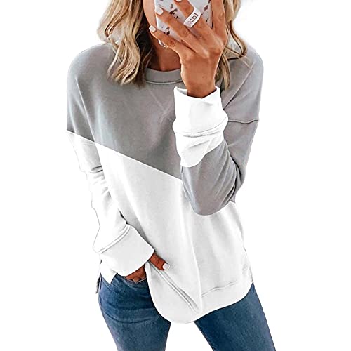 MITALOO Womens Crewneck Sweatshirts Long Sleeve Shirts Loose Pullover Tops Shirts