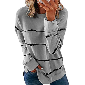 MITALOO Womens Crewneck Sweatshirts Long Sleeve Shirts Loose Pullover Tops Shirts