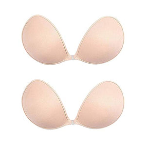 MITALOO Push up Strapless Self Adhesive Plunge Bra Invisible Backless Sticky Bras