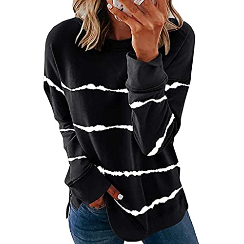 MITALOO Womens Crewneck Sweatshirts Long Sleeve Shirts Loose Pullover Tops Shirts