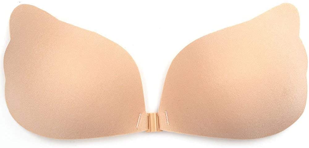 MITALOO Adhesive Invisible Backless Push Up Strapless Sticky Bras Reusable Magic Bra for Women