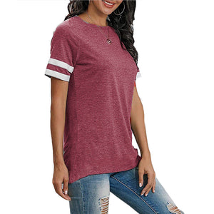 MITALOO Women's Short Sleeve T-Shirt Crewneck Tees Loose Blouse Tops Causal Tunic Tops