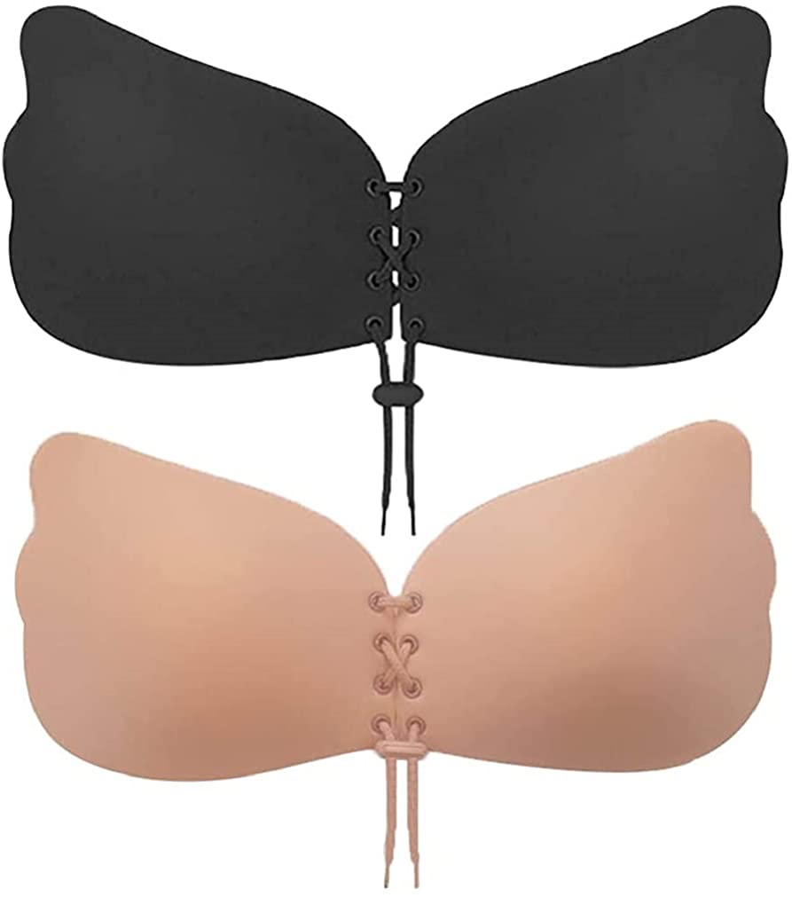 UOTJCNR Sticky Bra Invisible Lift up Bra Adhesive Bra Push up Bra Backless Strapless Bra for Women