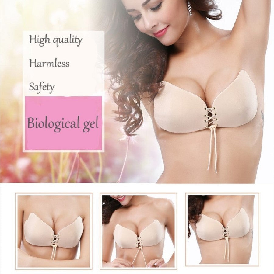 UOTJCNR Sticky Bra Invisible Lift up Bra Adhesive Bra Push up Bra Backless Strapless Bra for Women